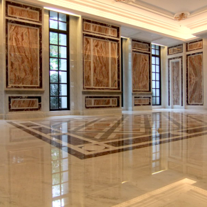 Floor and cladding Arabescato Orobico Marble