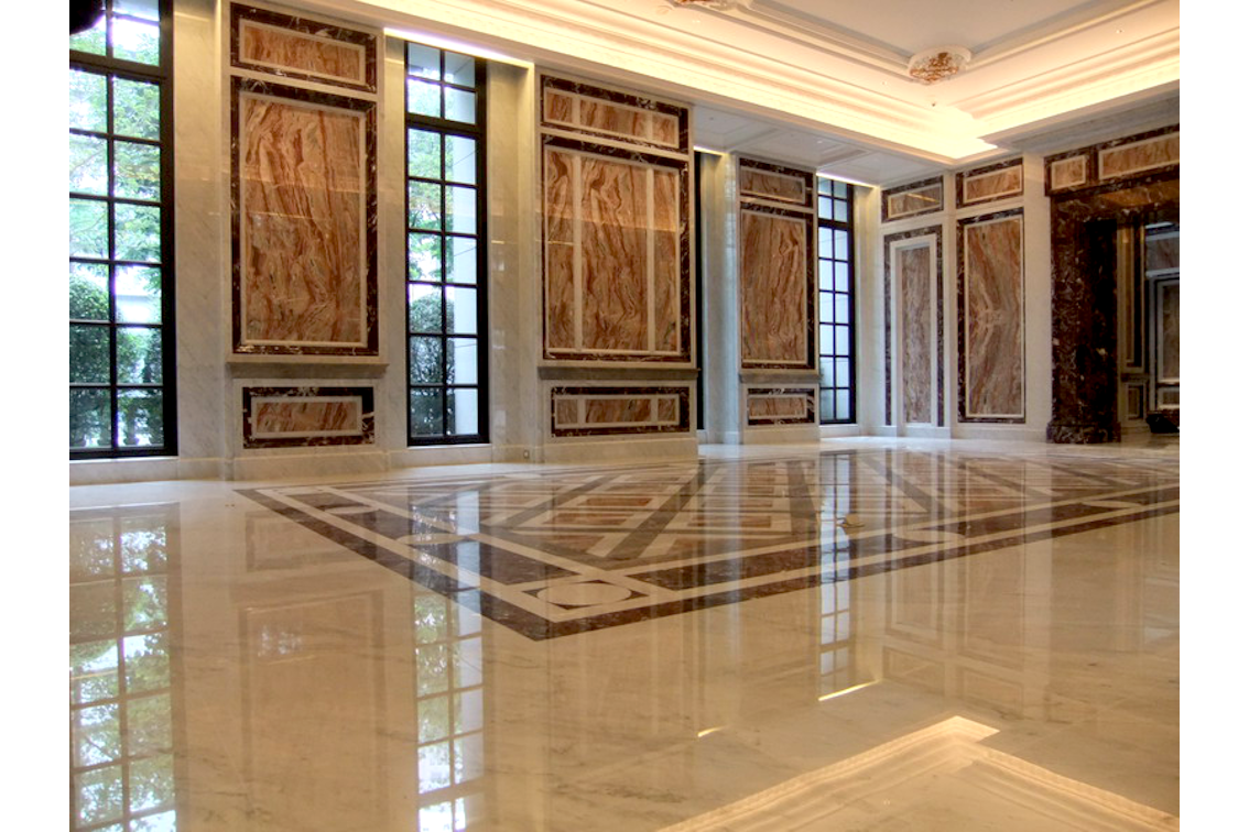 Floor and cladding Arabescato Orobico Marble