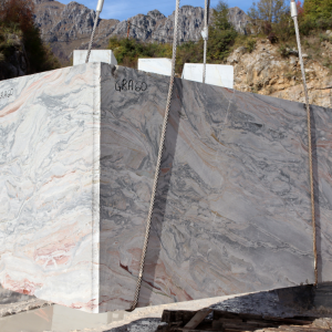 Arabescato Orobico Grey Pink Block New