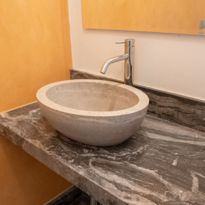bathroom sink Arabescato Orobico Marble