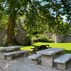 tables and benches Arabescato Orobico